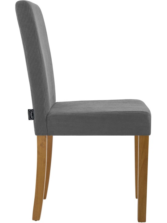 Jedálenská stolička Ina Cord starožitné svetlo, sivá