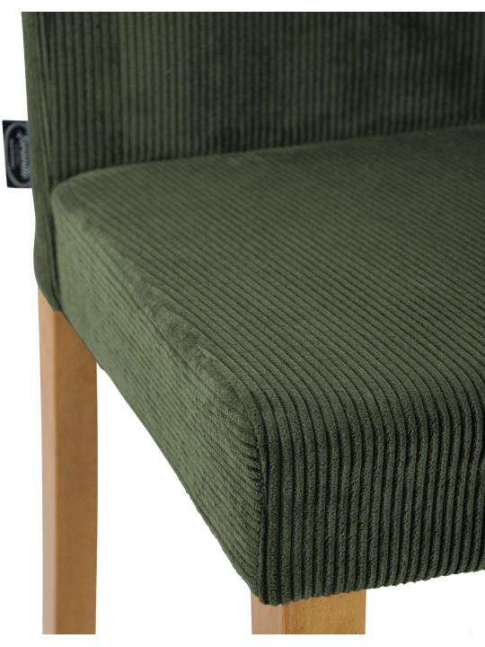 Jedálenská stolička Ina Cord starožitné svetlo, zelená