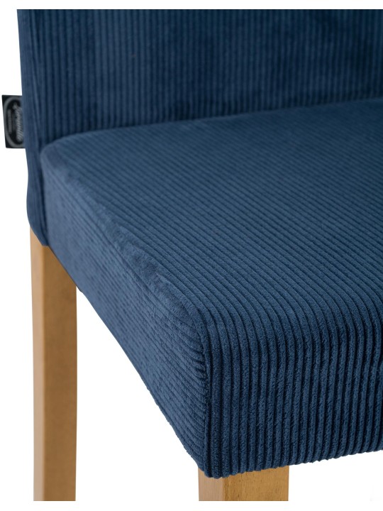 Jedálenská stolička Ina Cord starožitné svetlo, modrá