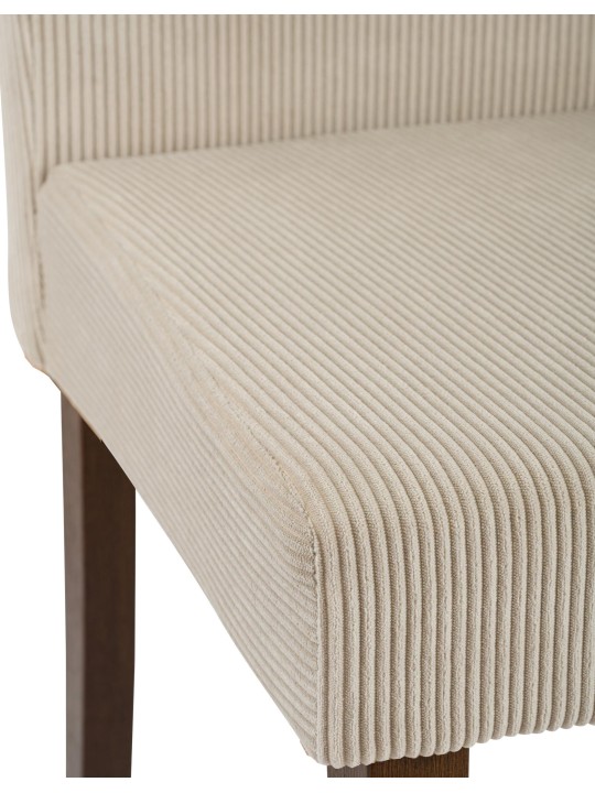 Jedálenská stolička Ina Cord starožitná tmavá, svetlohnedá