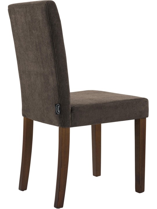 Jedálenská stolička Ina Cord starožitná tmavá, hnedá