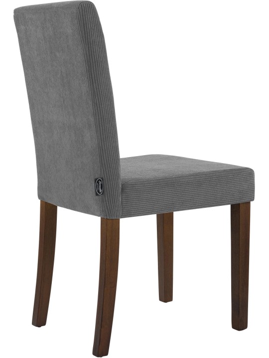 Jedálenská stolička Ina Cord starožitná tmavá, sivá