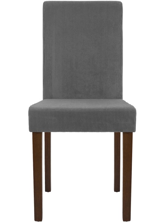 Jedálenská stolička Ina Cord starožitná tmavá, sivá