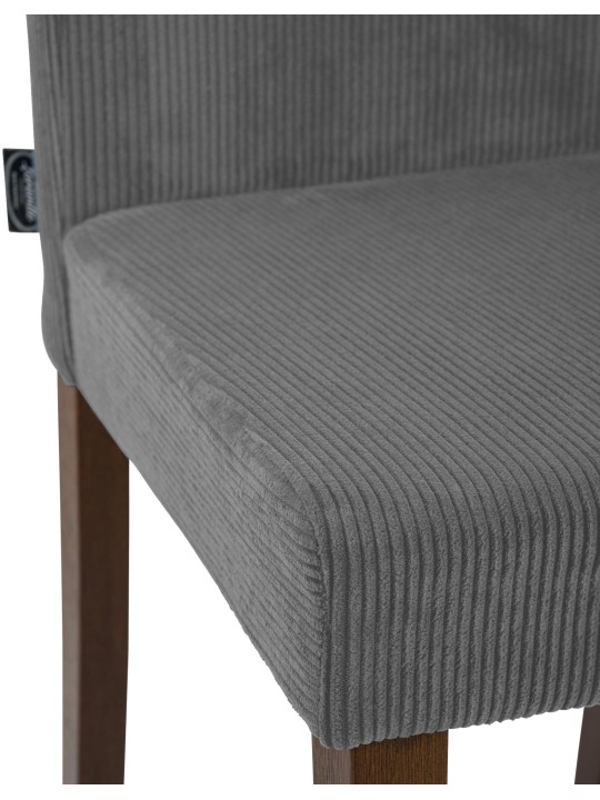 Jedálenská stolička Ina Cord starožitná tmavá, sivá