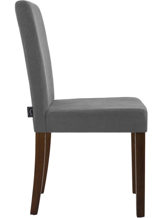 Jedálenská stolička Ina Cord starožitná tmavá, sivá