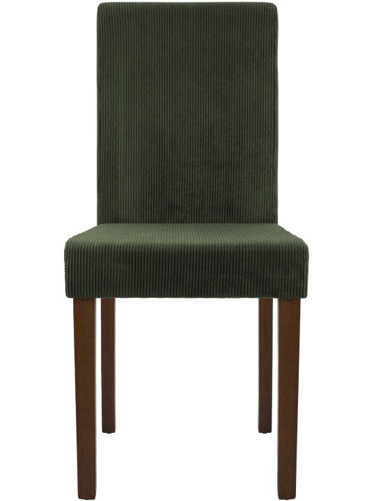 Jedálenská stolička Ina Cord starožitná tmavá, zelená