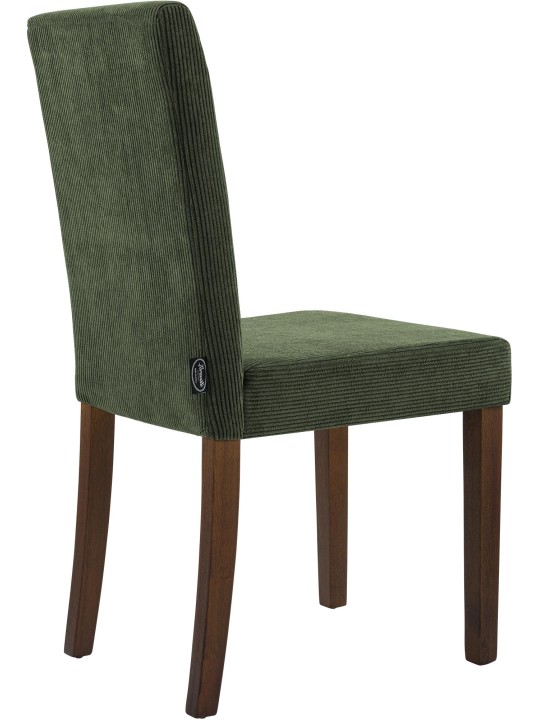 Jedálenská stolička Ina Cord starožitná tmavá, zelená