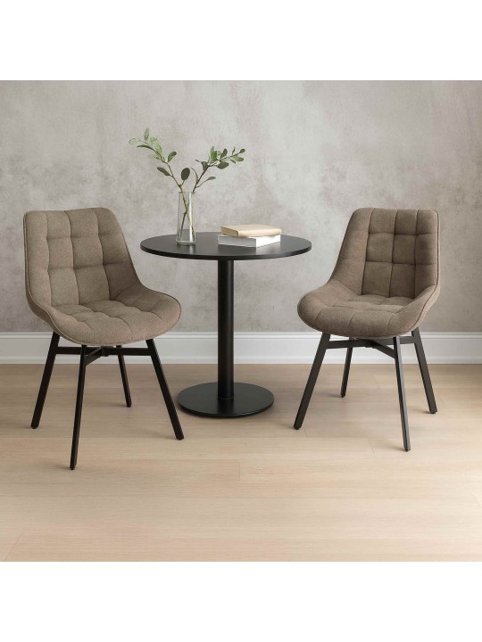 Stolička Colby látka, šedohnedá