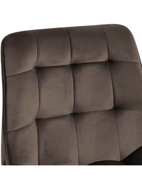 Stolička Colby Velvet, hnedá