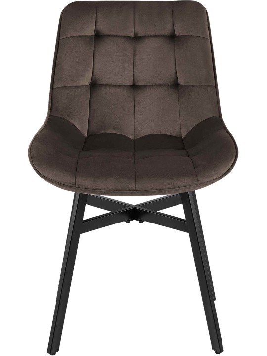 Stolička Colby Velvet, hnedá