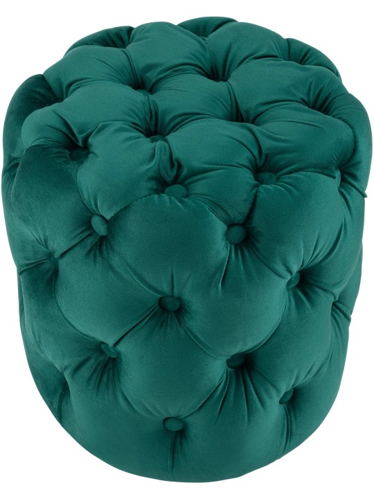 Stolička Drancy Velvet M, tmavozelená