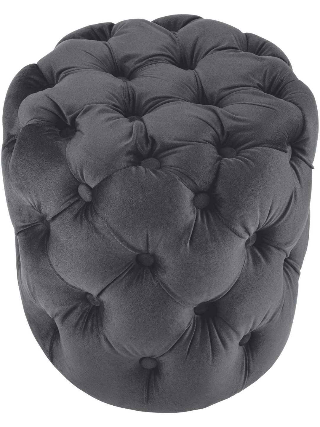 Stolička Drancy Velvet M, tmavosivá