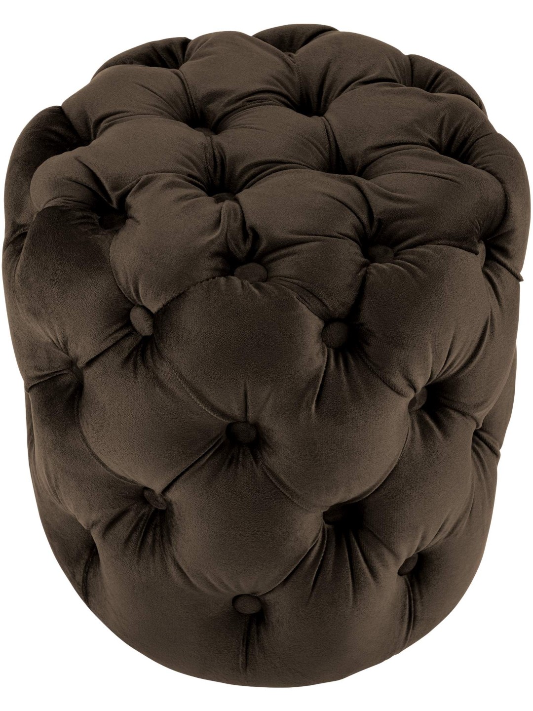 Stolička Drancy Velvet M, tmavohnedá