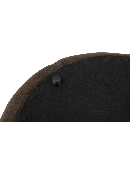 Stolička Drancy Velvet M, tmavohnedá