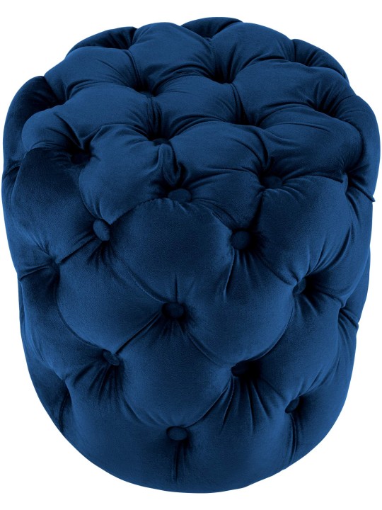 Stolička Drancy Velvet M, modrá