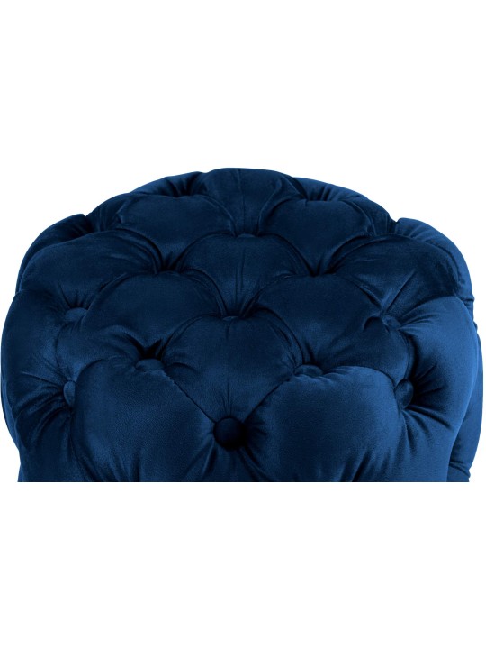 Stolička Drancy Velvet M, modrá