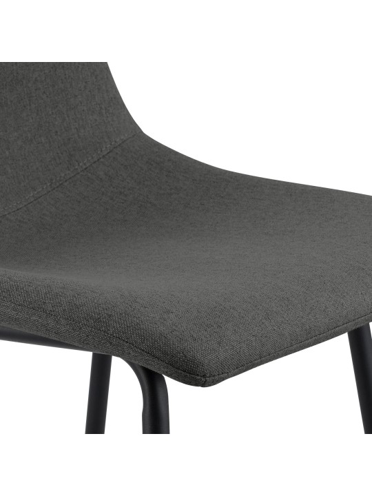 Barová stolička Altona látka, tmavosivá