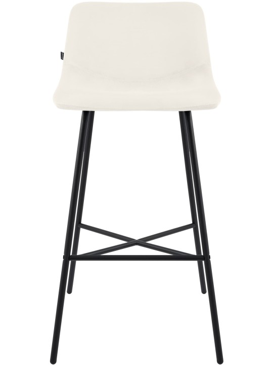 Barová stolička Altona velvet, krémová