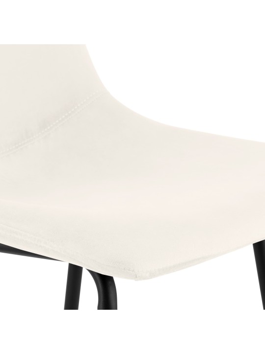 Barová stolička Altona velvet, krémová