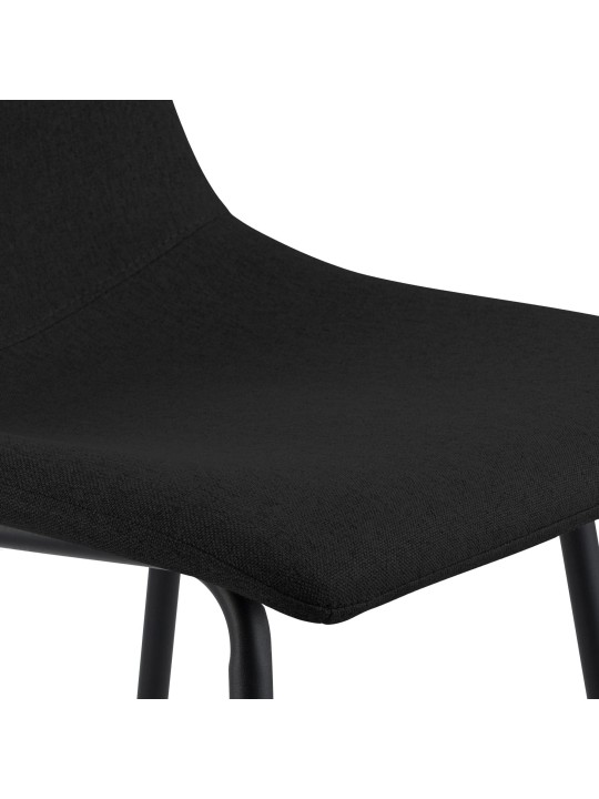 Barová stolička Altona látka, čierna