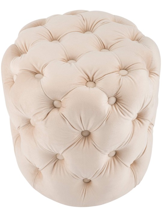 Stolička Drancy Velvet M, krémová