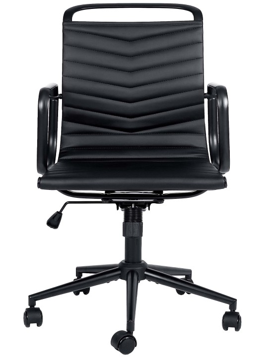 Kancelárske kreslo Bakers z umelej kože, čierna