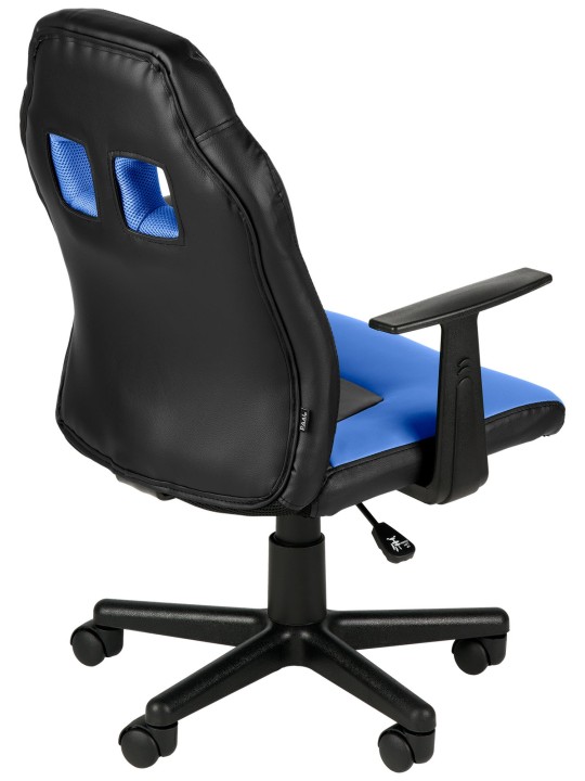 Detská kancelárska stolička Fun, čierna/modrá