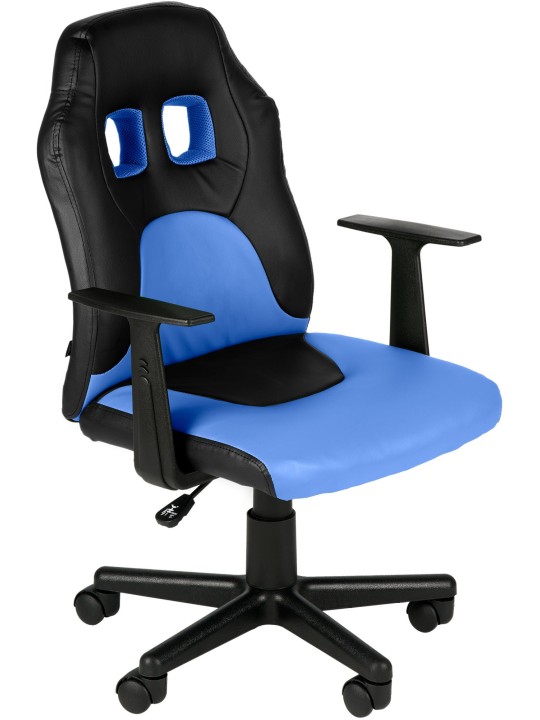 Detská kancelárska stolička Fun, čierna/modrá