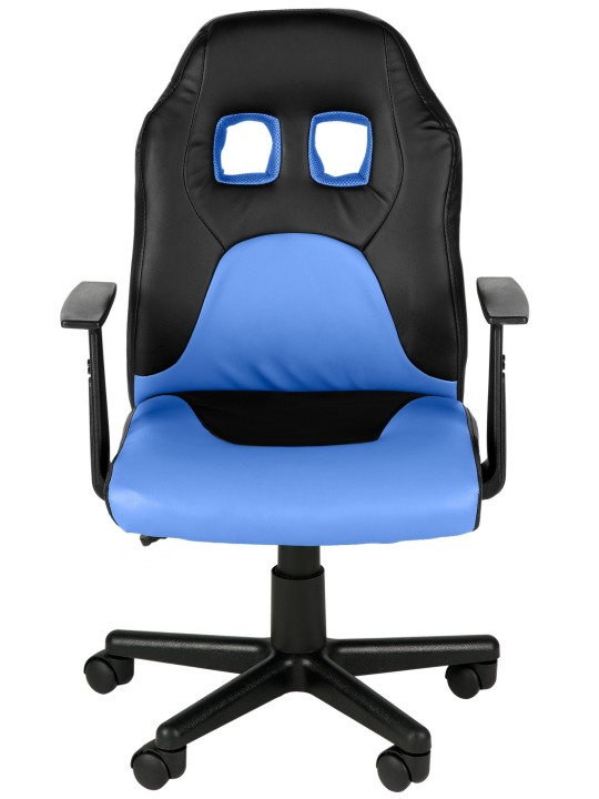 Detská kancelárska stolička Fun, čierna/modrá