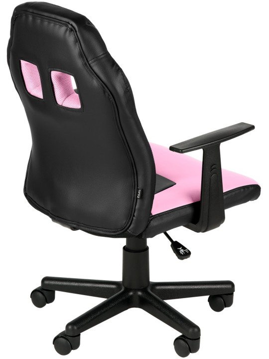 Detská kancelárska stolička Fun, čierna/ružová