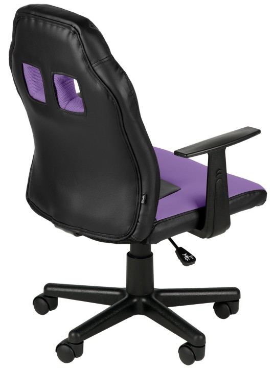 Detská kancelárska stolička Fun, čierna/fialová