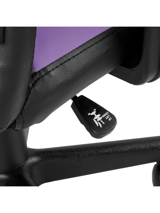 Detská kancelárska stolička Fun, čierna/fialová