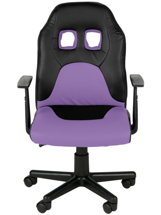 Detská kancelárska stolička Fun, čierna/fialová