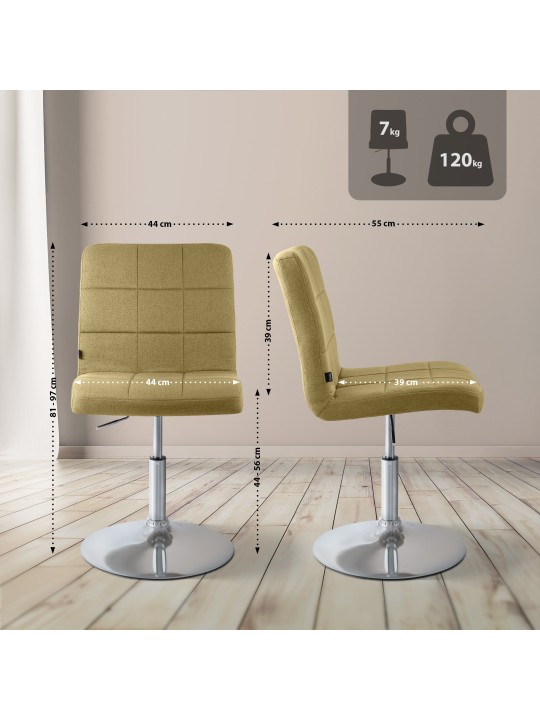 Stolička Ricky látka, zelená