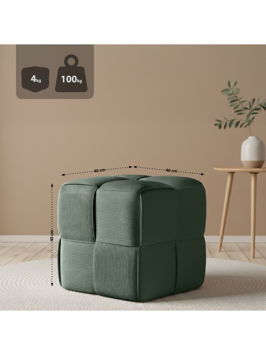 Stolička Forinta Cord, tmavozelená