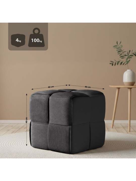 Stolička Forinta Cord, tmavosivá