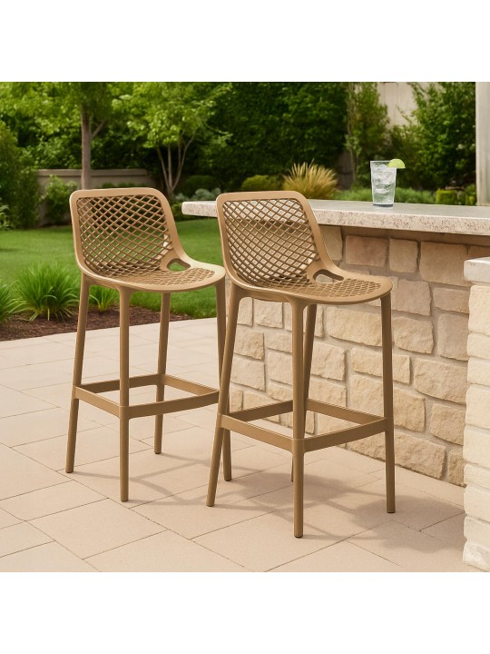 Sada 2 barových stoličiek Air, bahnitá