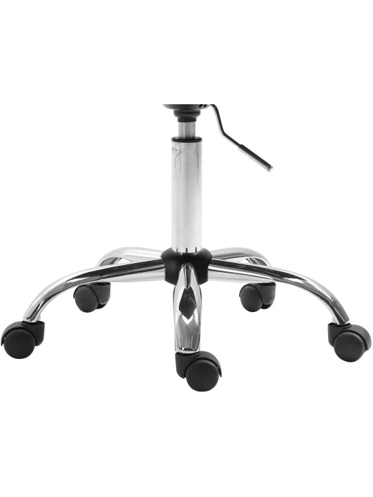 Pracovná stolička Alamosa z umelej kože, sivá