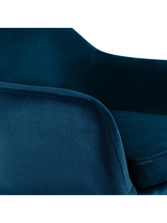 Barová stolička Grant velvet, modrá