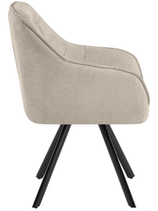 Stolička Pettuli látka, krémová