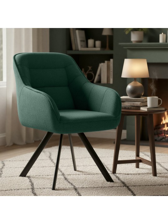 Stolička Pettuli látka, zelená