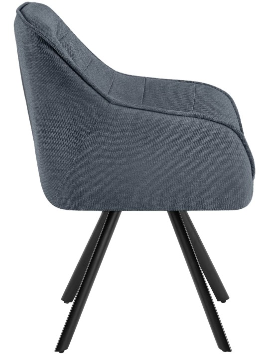 Stolička Pettuli látka, tmavosivá