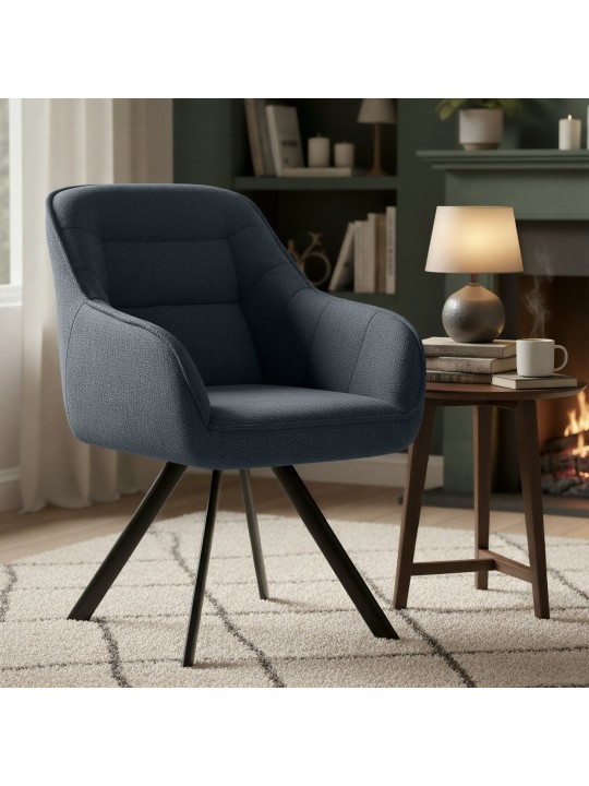 Stolička Pettuli látka, tmavosivá