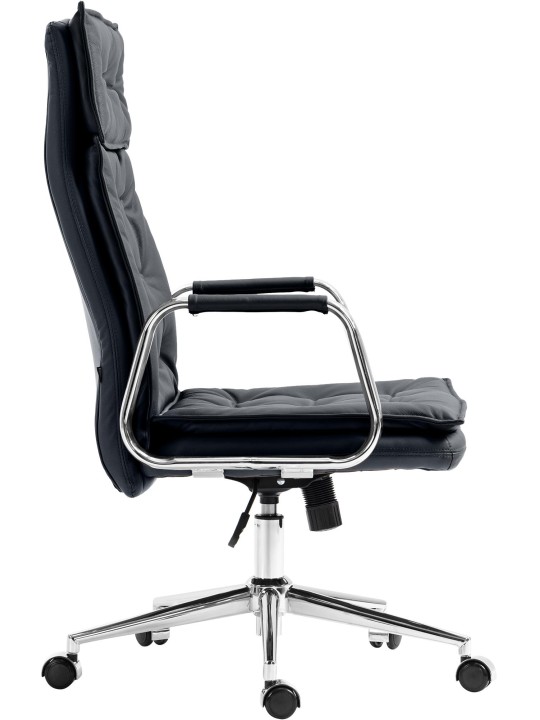 Kancelárske kreslo Sotira pravá koža, čierna