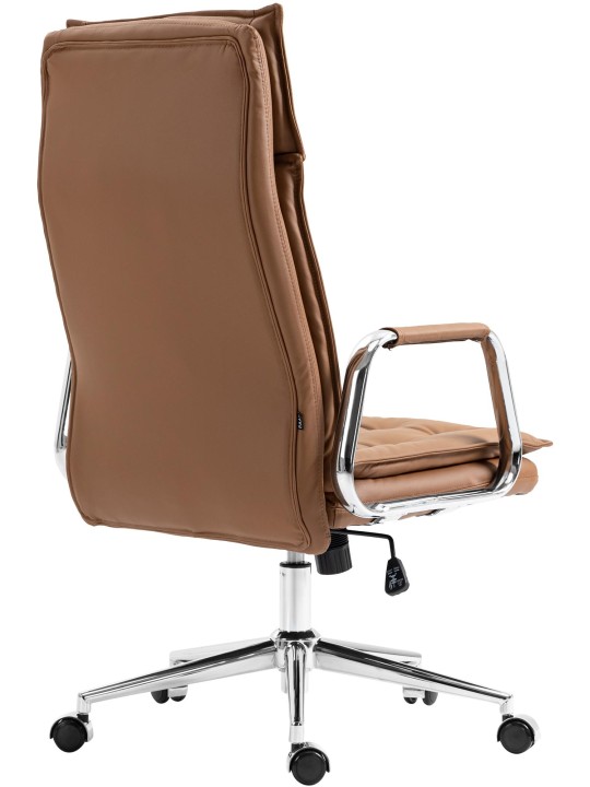 Kancelárske kreslo Sotira pravá koža, svetlohnedá Kancelárske kreslo Sotira pravá koža, svetlohnedá
