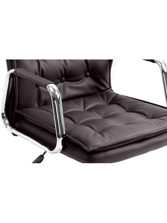 Kancelárske kreslo Sotira pravá koža, hnedá