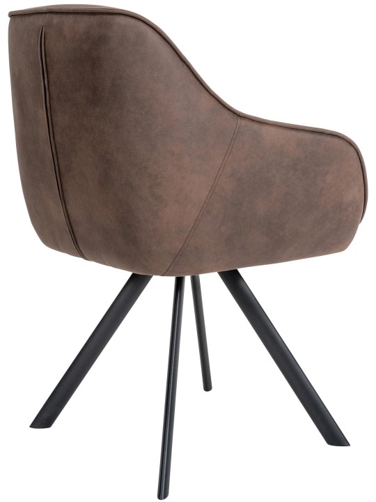 Stolička Russel Vintage, hnedá