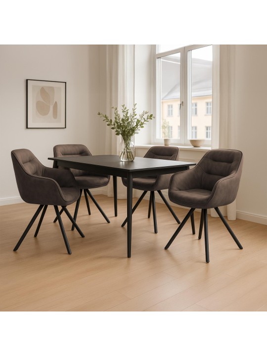 Stolička Russel Vintage, hnedá