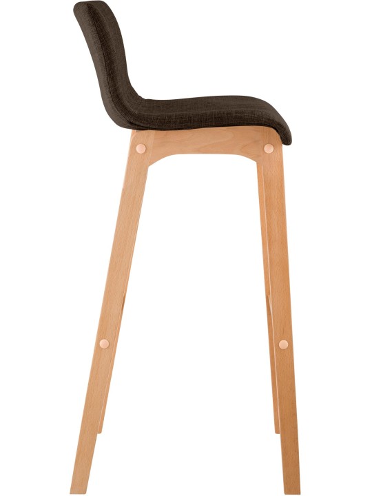 Barová stolička Hoover látka Natura, hnedá