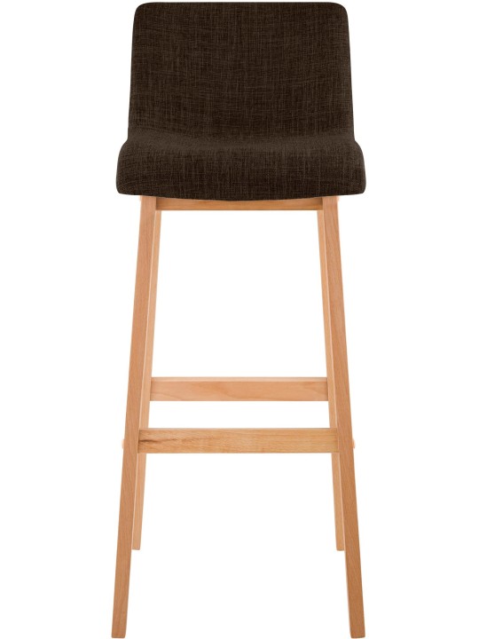 Sada 2 barových stoličiek Hoover látka Natura, hnedá
